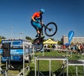 BMX Stunt Show Royalty Free Stock Photo